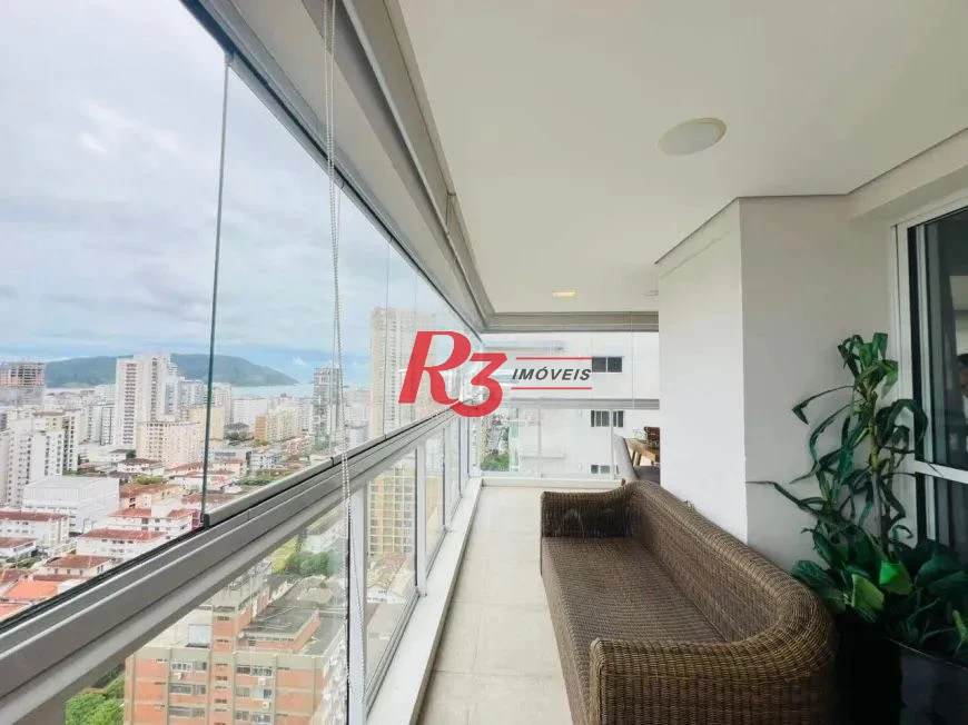 Apartamento com 3 dormitórios à venda, 171 m² por R$ 3.500.000,00 - Embaré - Santos/SP