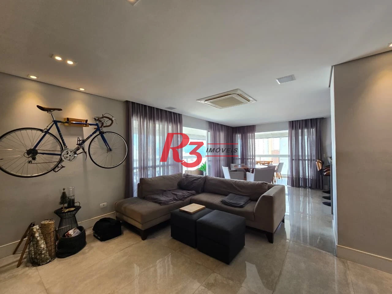 Apartamento com 3 dormitórios à venda, 171 m² por R$ 3.500.000,00 - Embaré - Santos/SP