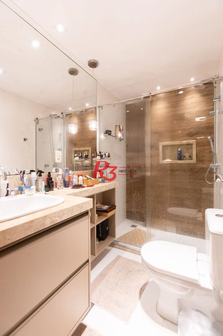Apartamento com 3 dormitórios sendo 1 suíte à venda, 123 m² por R$ 1.630.000 - Ponta da Praia - Santos/SP