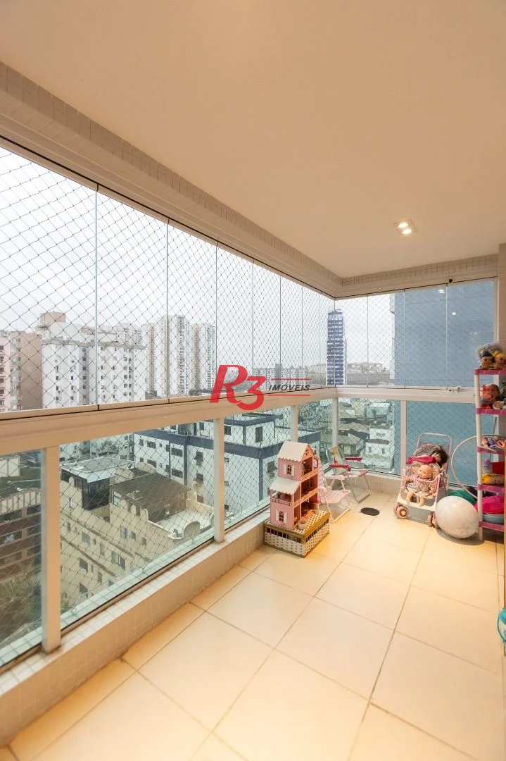 Apartamento com 3 dormitórios sendo 1 suíte à venda, 123 m² por R$ 1.630.000 - Ponta da Praia - Santos/SP
