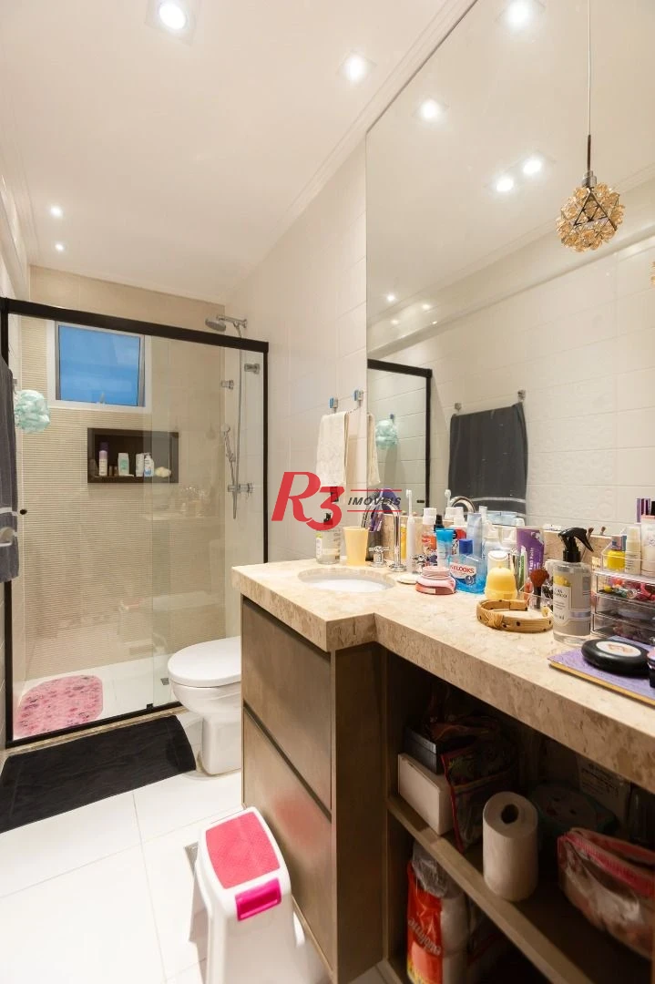 Apartamento com 3 dormitórios sendo 1 suíte à venda, 123 m² por R$ 1.630.000 - Ponta da Praia - Santos/SP