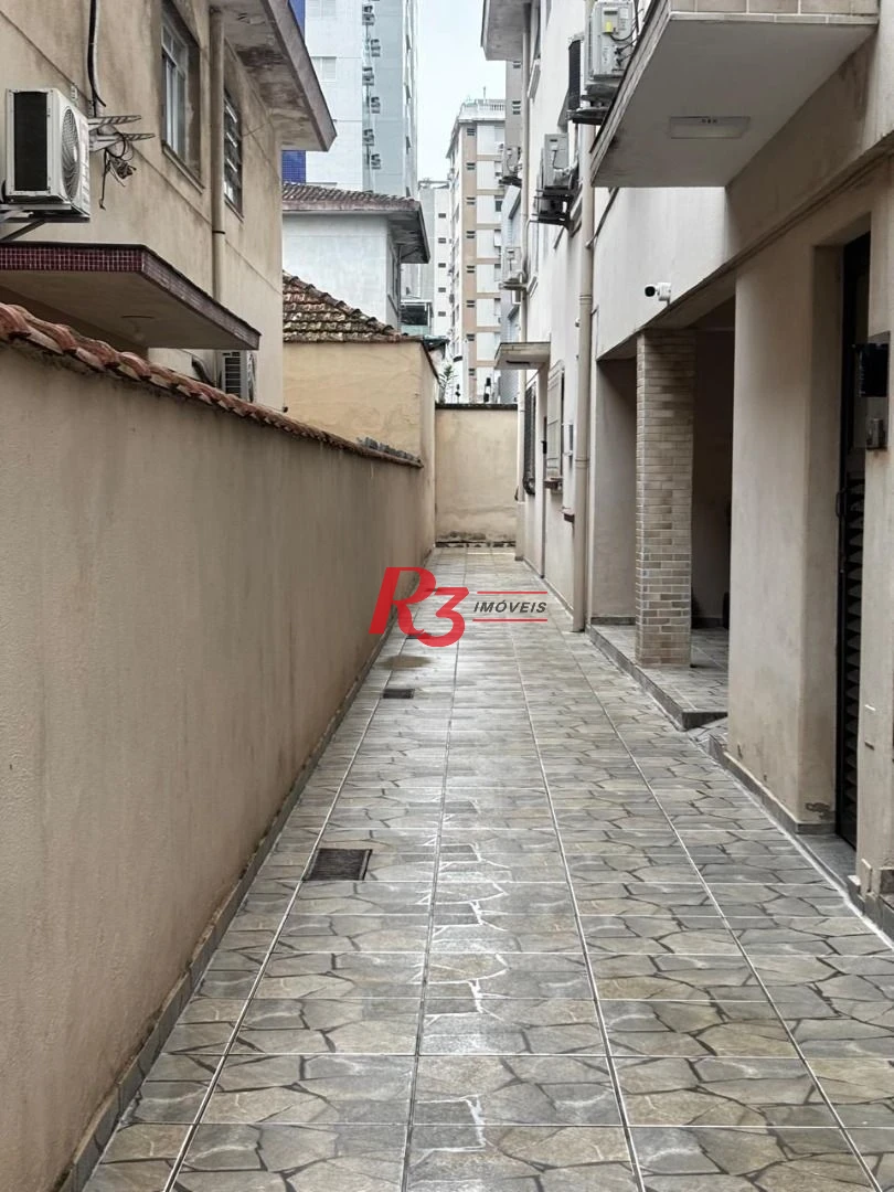 Apartamento com 1 dormitório para alugar, 65 m² por R$ 3.000,00/mês - Aparecida - Santos/SP
