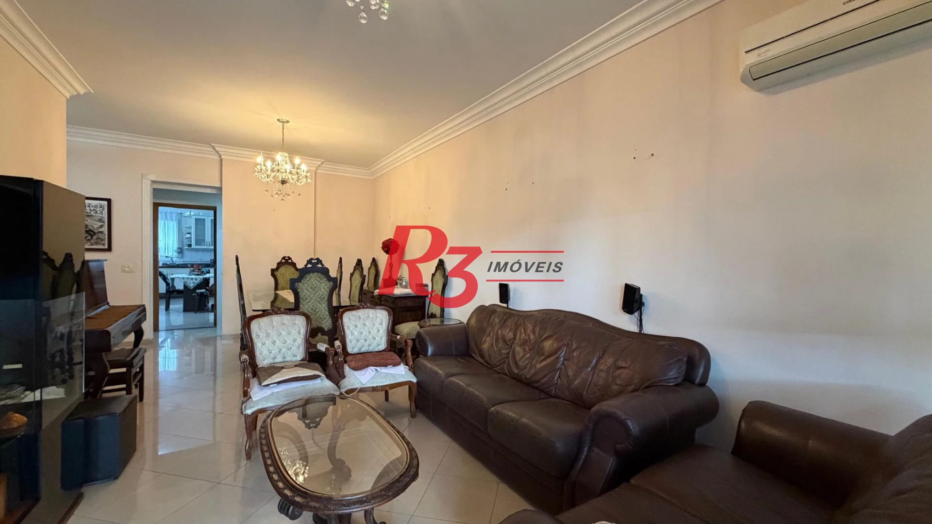 Apartamento com 3 dormitórios para alugar, 137 m² por R$ 9.000,00/mês - Aparecida - Santos/SP
