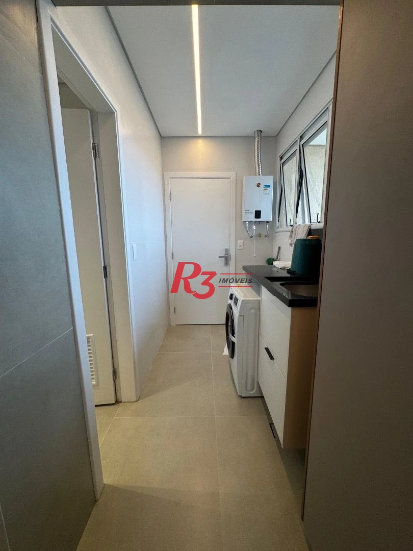 Apartamento com 3 dormitórios para alugar, 103 m² por R$ 12.000,00/mês - Gonzaga - Santos/SP
