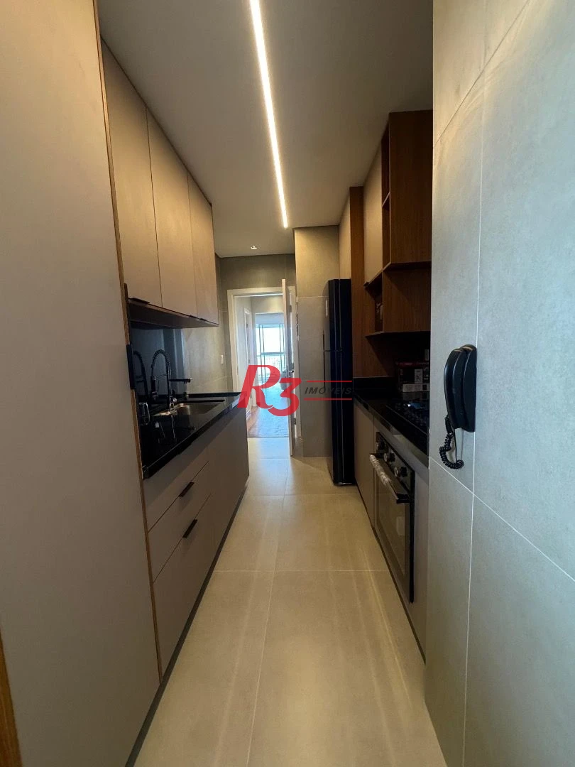 Apartamento com 3 dormitórios para alugar, 103 m² por R$ 12.000,00/mês - Gonzaga - Santos/SP
