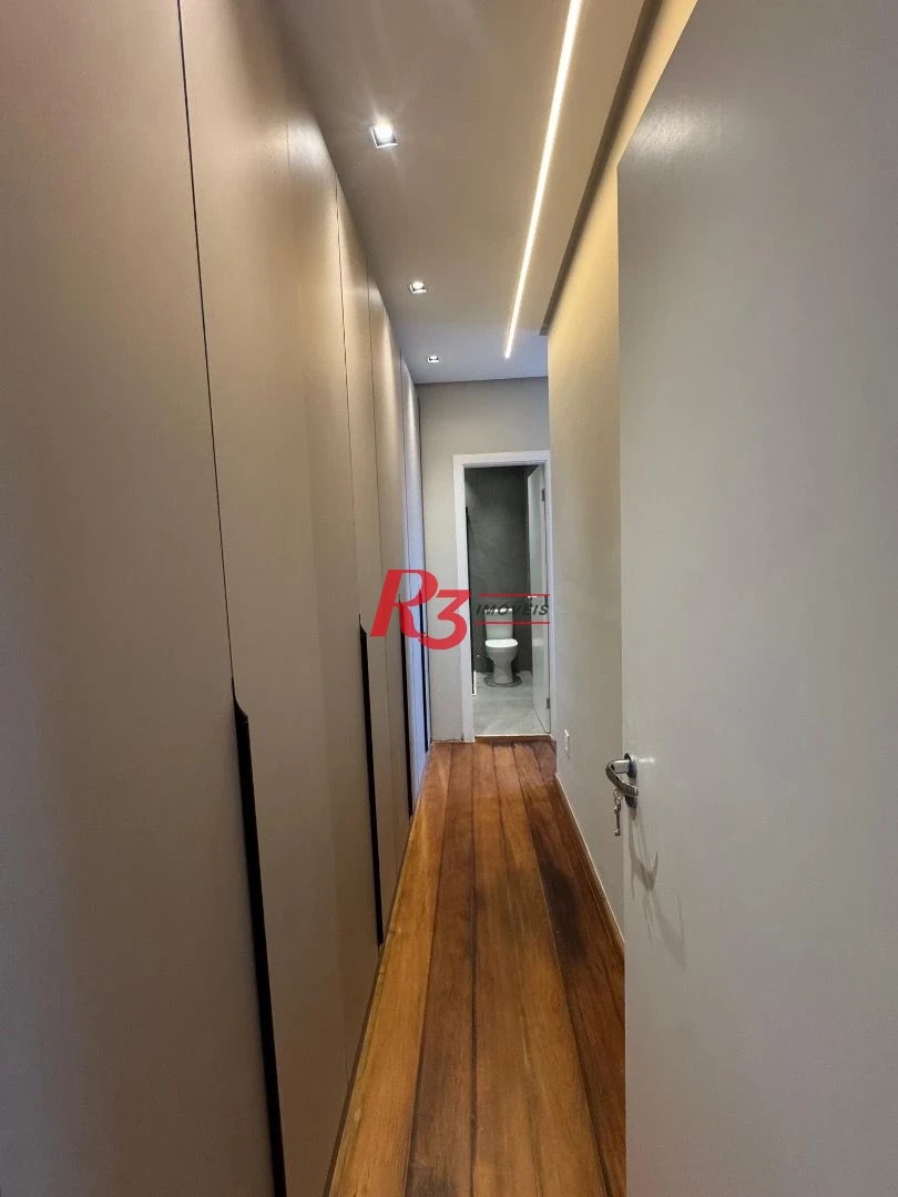 Apartamento com 3 dormitórios para alugar, 103 m² por R$ 12.000,00/mês - Gonzaga - Santos/SP