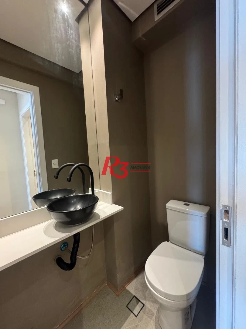 Apartamento com 3 dormitórios para alugar, 103 m² por R$ 12.000,00/mês - Gonzaga - Santos/SP