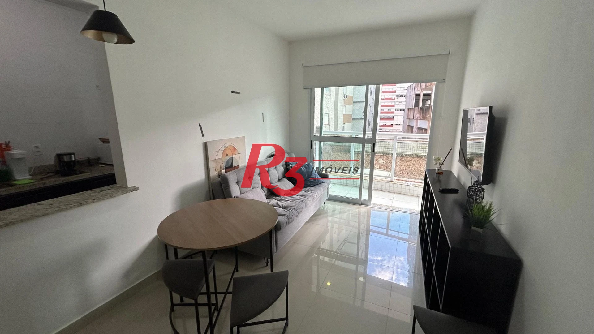 Apartamento com 1 dormitório para alugar, 54 m² por R$ 5.263,00/mês - José Menino - Santos/SP