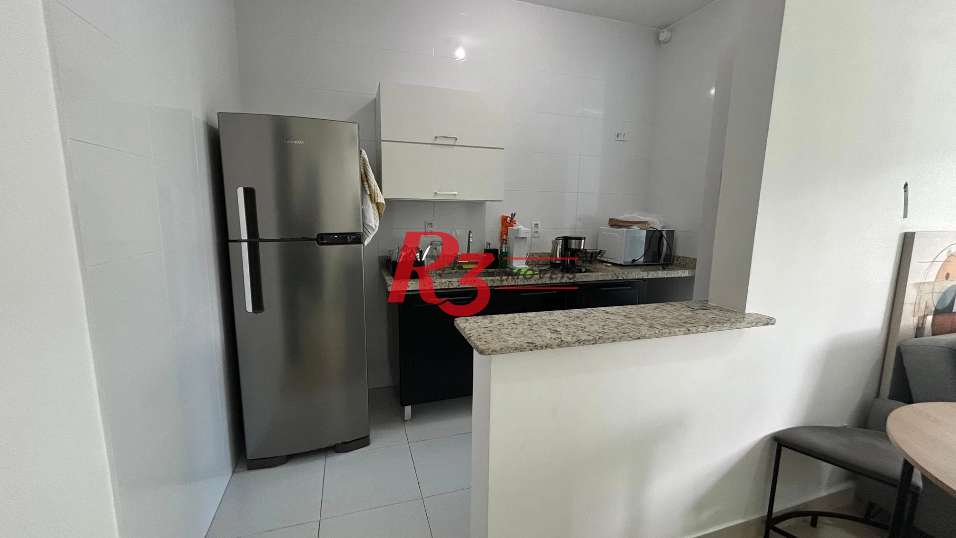 Apartamento com 1 dormitório para alugar, 54 m² por R$ 5.263,00/mês - José Menino - Santos/SP