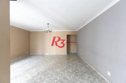 Apartamento com 3 dormitórios, 140 m² - venda por R$ 850.000,00 ou aluguel por R$ 7.000,00/mês - Gonzaga - Santos/SP