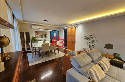 Apartamento com 3 dormitórios à venda, 166 m² por R$ 900.000,00 - José Menino - Santos/SP
