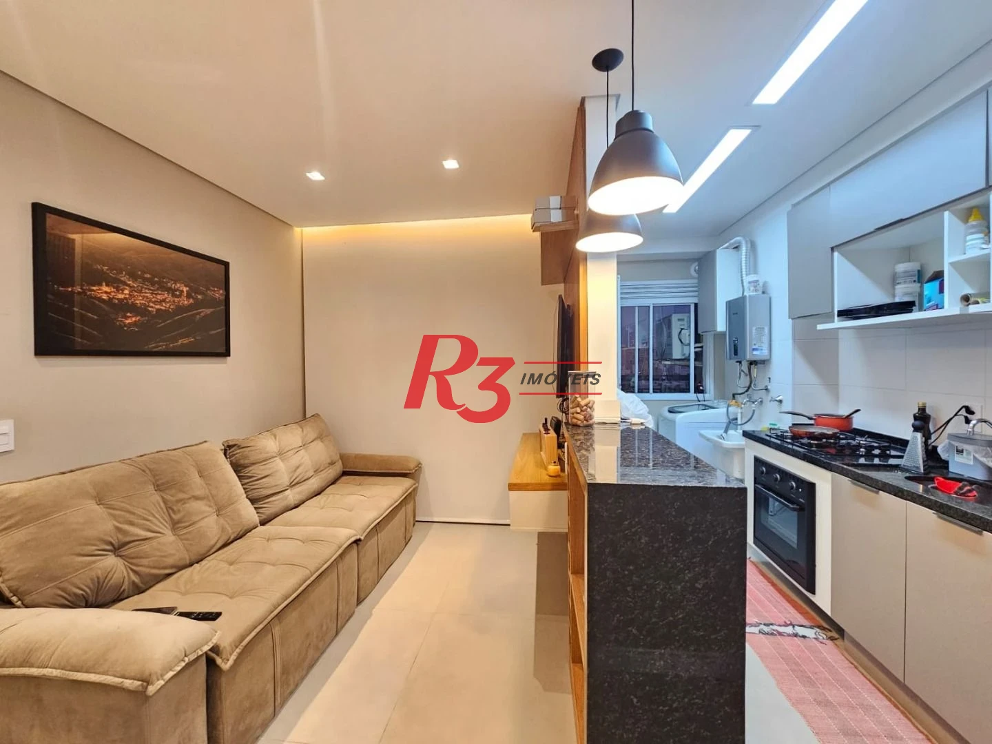 Apartamento com 2 dormitórios para alugar, 62 m² por R$ 5.000,00/mês - Marapé - Santos/SP
