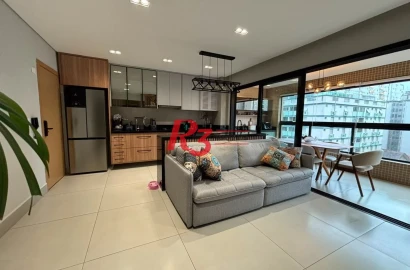 Apartamento com 2 dormitórios à venda, 75 m² por R$ 1.200.000,00 - José Menino - Santos/SP