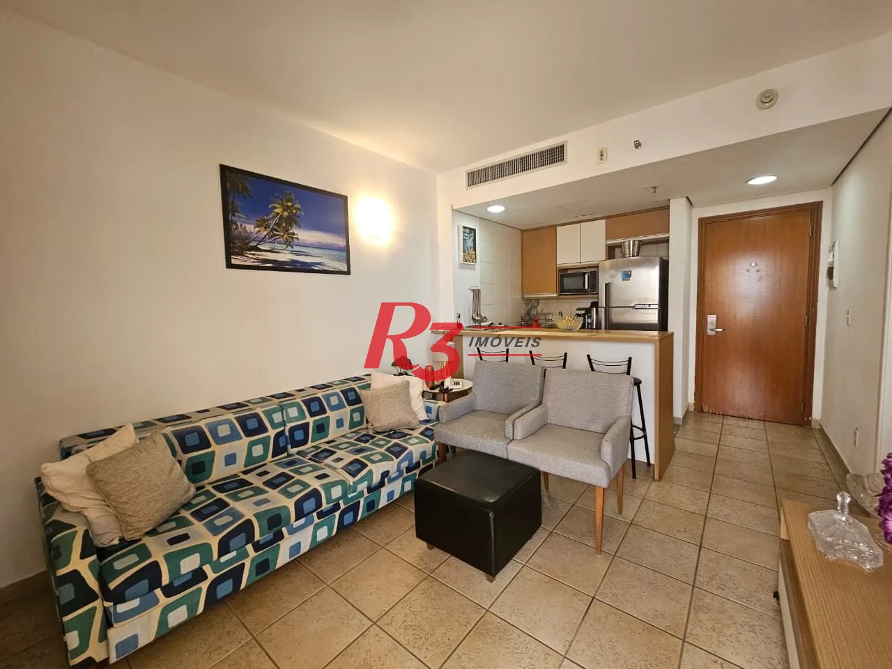 Flat com 1 dormitório à venda, 45 m² por R$ 530.000,00 - Boqueirão - Santos/SP