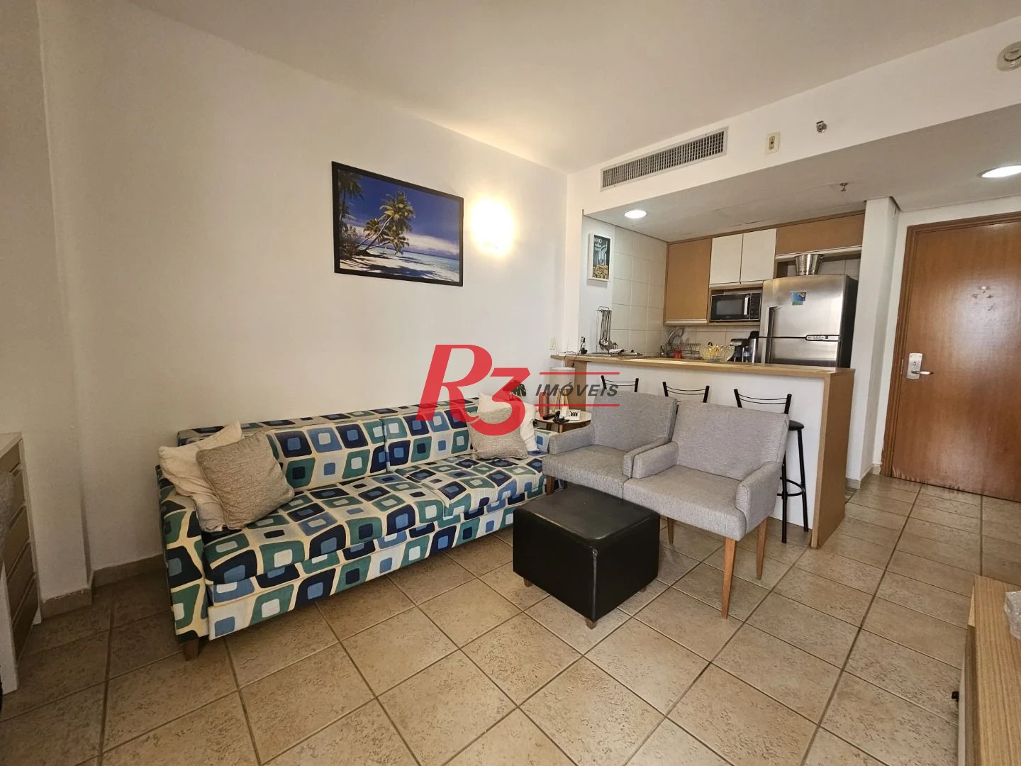 Flat com 1 dormitório à venda, 45 m² por R$ 530.000,00 - Boqueirão - Santos/SP