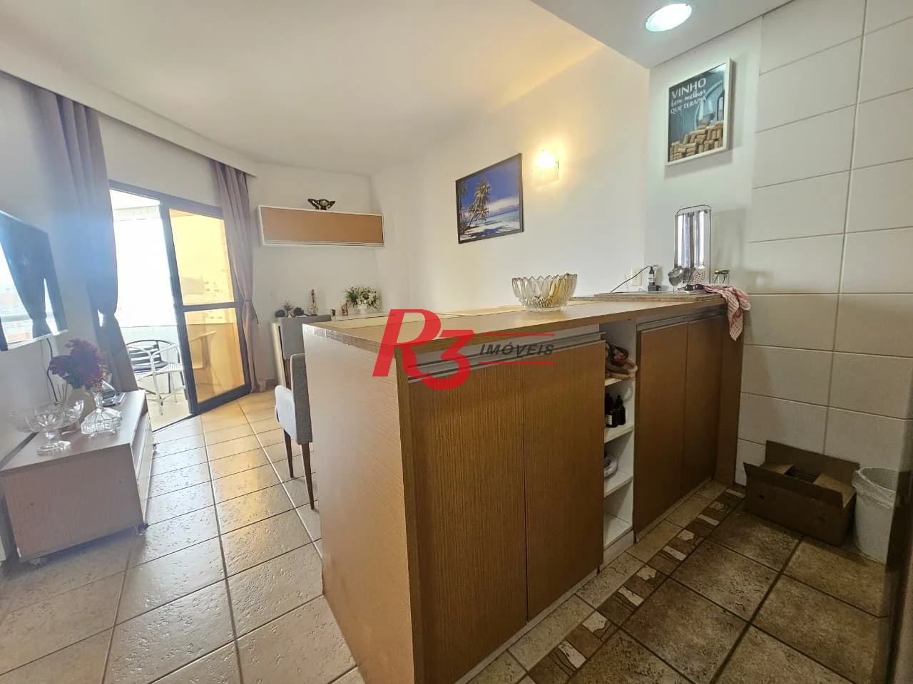 Flat com 1 dormitório à venda, 45 m² por R$ 530.000,00 - Boqueirão - Santos/SP