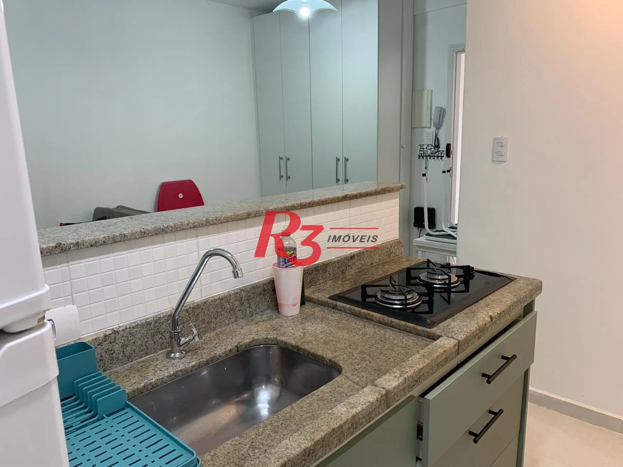 Apartamento à venda, 30 m² por R$ 335.000,00 - Gonzaga - Santos/SP