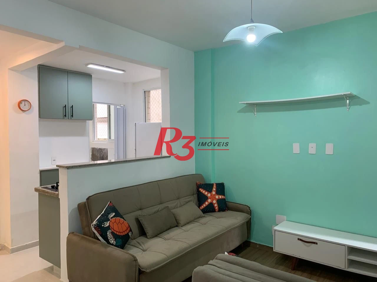Apartamento à venda, 30 m² por R$ 335.000,00 - Gonzaga - Santos/SP