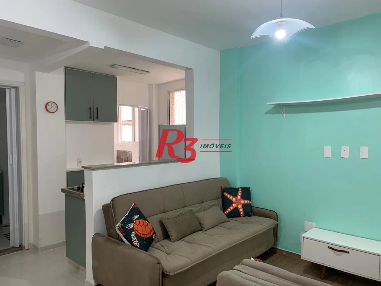 Apartamento à venda, 30 m² por R$ 335.000,00 - Gonzaga - Santos/SP