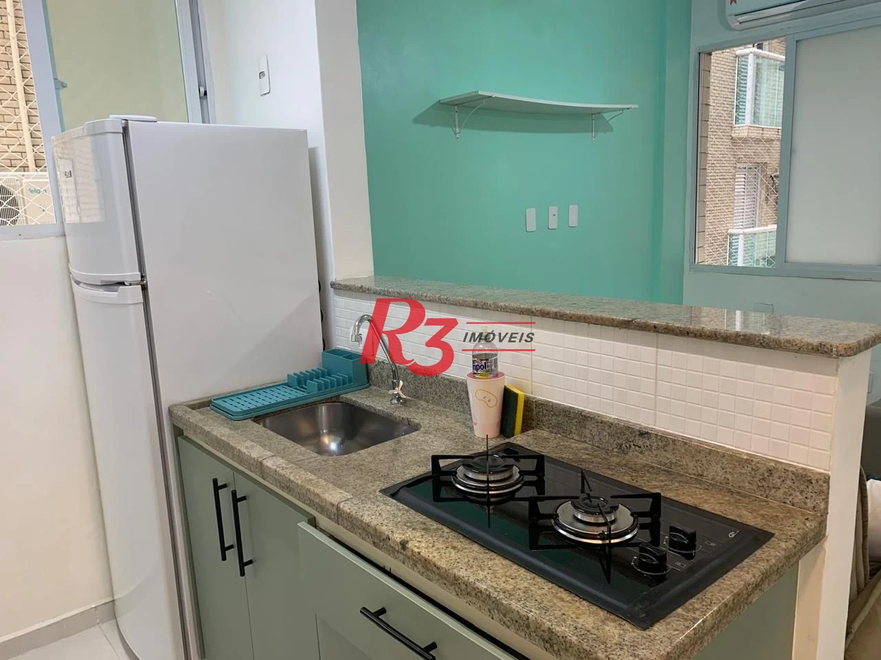 Apartamento à venda, 30 m² por R$ 335.000,00 - Gonzaga - Santos/SP