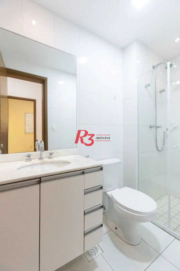Apartamento para alugar, 78 m² por R$ 5.937,59/mês - Pompéia - Santos/SP