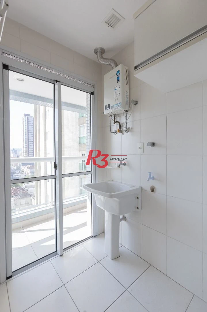 Apartamento para alugar, 78 m² por R$ 5.937,59/mês - Pompéia - Santos/SP