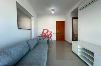 Apartamento com 1 dormitório para alugar, 51 m² por R$ 4.400,00/mês - Embaré - Santos/SP