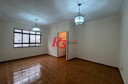 Apartamento com 2 dormitórios para alugar, 98 m² por R$ 4.500,00/mês - Embaré - Santos/SP