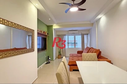 Apartamento com 3 dormitórios, 126 m² - venda por R$ 745.000,00 ou aluguel por R$ 6.000,00/mês - Gonzaga - Santos/SP