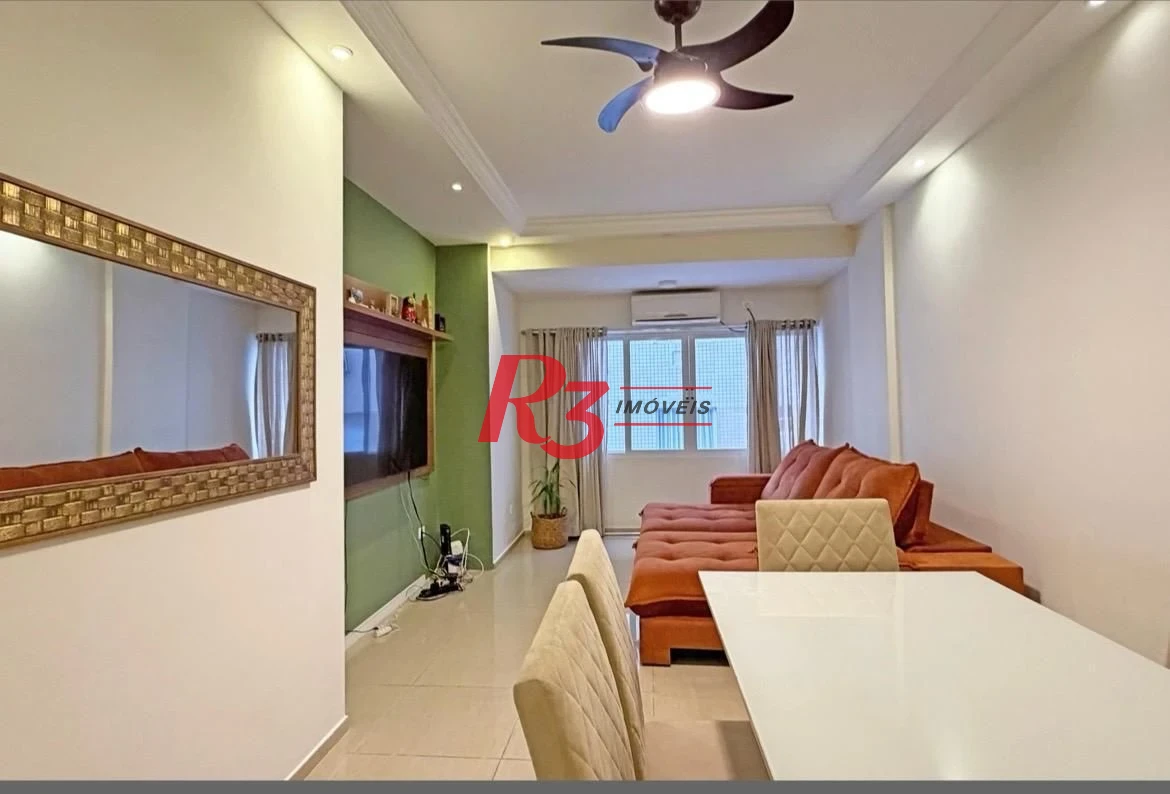 Apartamento com 3 dormitórios, 126 m² - venda por R$ 745.000,00 ou aluguel por R$ 6.000,00/mês - Gonzaga - Santos/SP