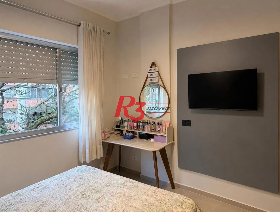 Apartamento com 3 dormitórios, 126 m² - venda por R$ 745.000,00 ou aluguel por R$ 6.000,00/mês - Gonzaga - Santos/SP