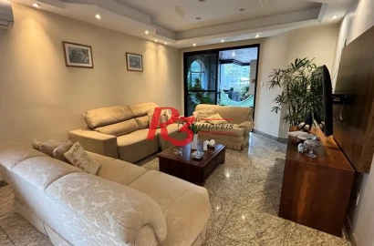 Apartamento com 3 dormitórios à venda, 214 m² por R$ 1.150.000,00 - Gonzaga - Santos/SP