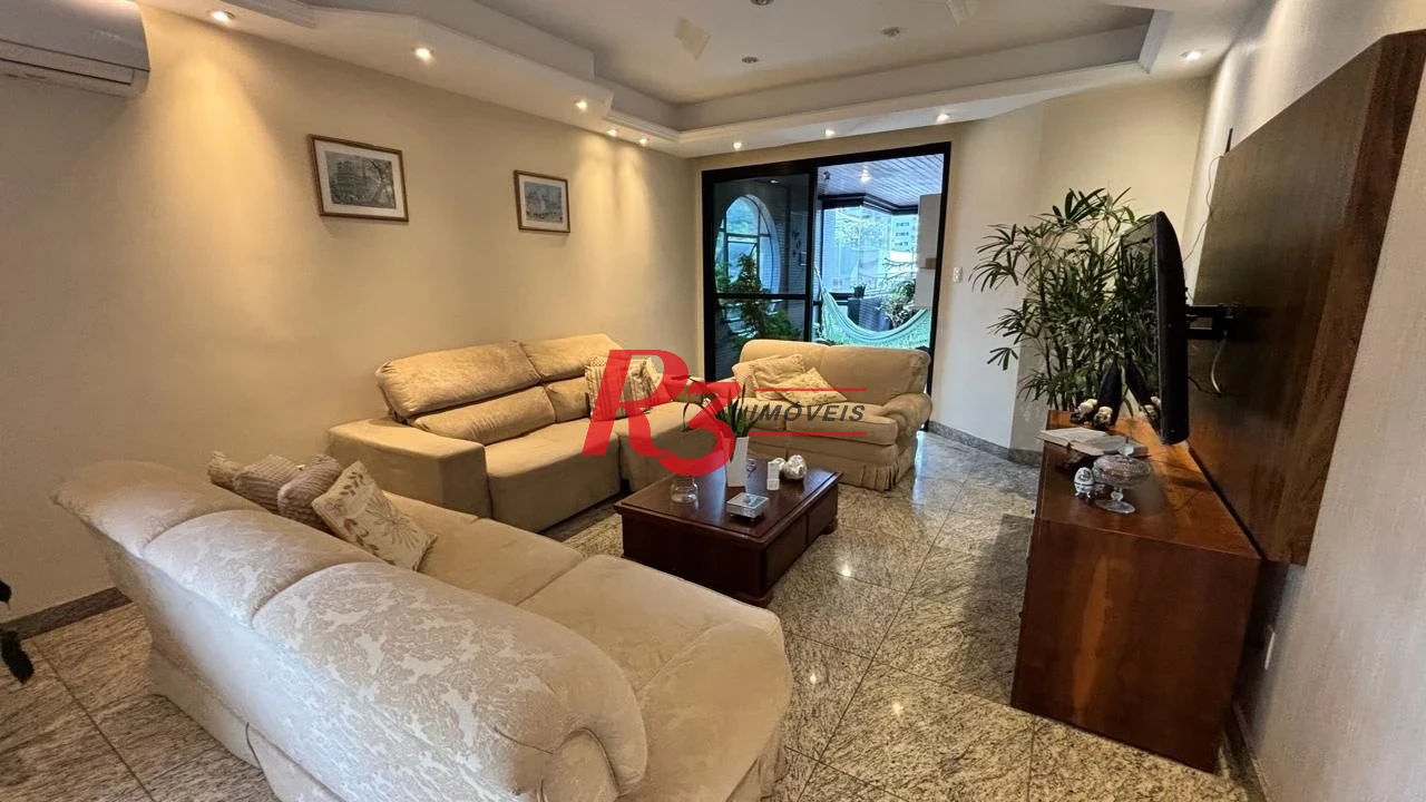Apartamento com 3 dormitórios à venda, 214 m² por R$ 1.150.000,00 - Gonzaga - Santos/SP