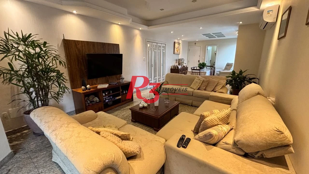 Apartamento com 3 dormitórios à venda, 214 m² por R$ 1.150.000,00 - Gonzaga - Santos/SP