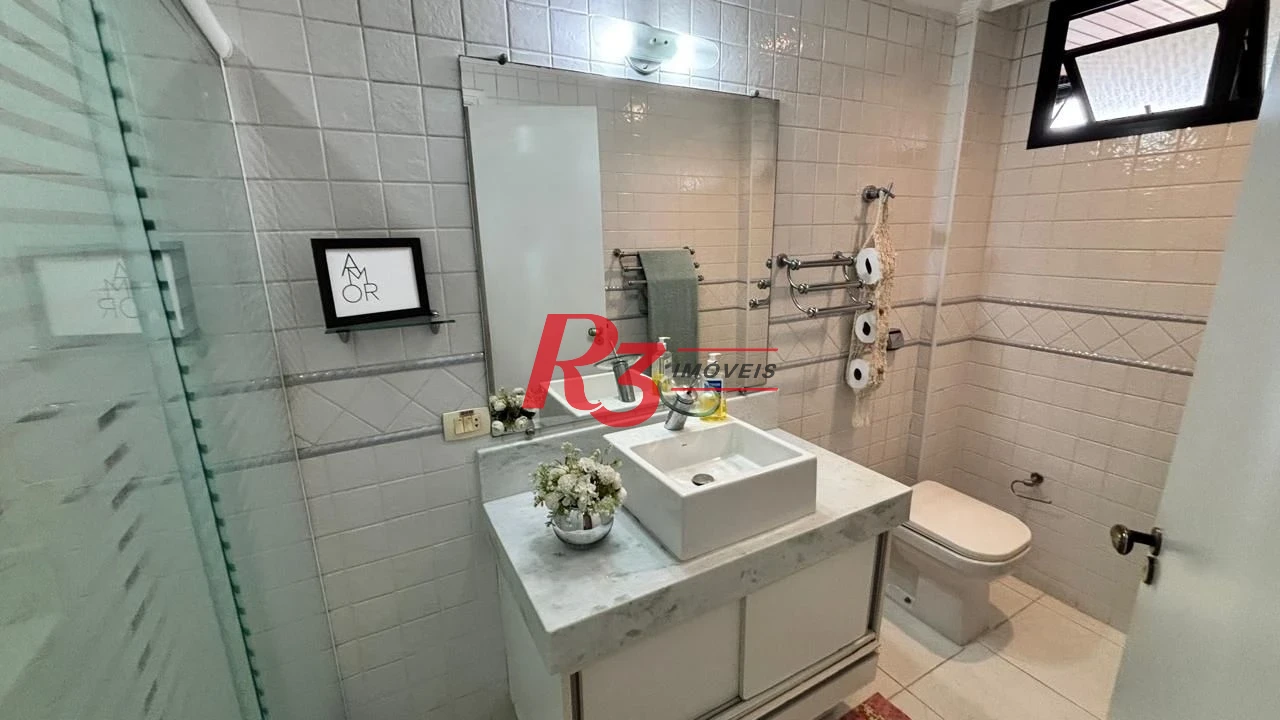 Apartamento com 3 dormitórios à venda, 214 m² por R$ 1.150.000,00 - Gonzaga - Santos/SP