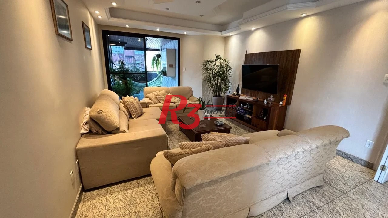 Apartamento com 3 dormitórios à venda, 214 m² por R$ 1.150.000,00 - Gonzaga - Santos/SP