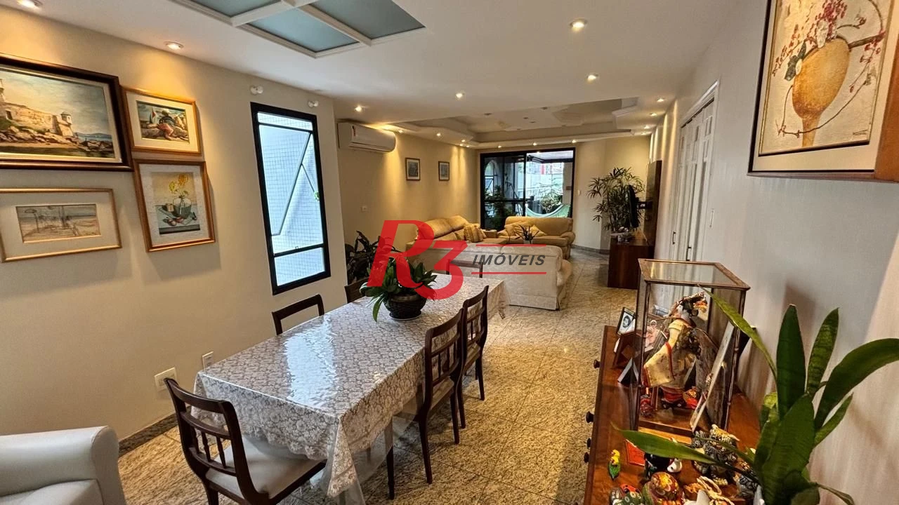 Apartamento com 3 dormitórios à venda, 214 m² por R$ 1.150.000,00 - Gonzaga - Santos/SP