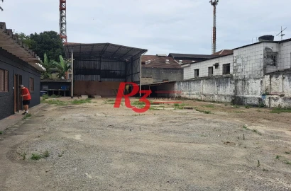 Terreno para alugar, 1250 m² por R$ 30.796,01/mês - Macuco - Santos/SP