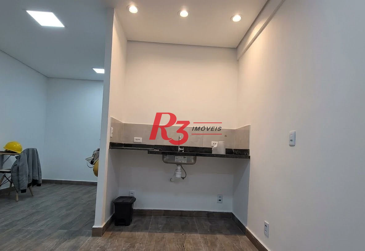Sala para alugar, 43 m² por R$ 3.000,00/mês - Vila Matias - Santos/SP