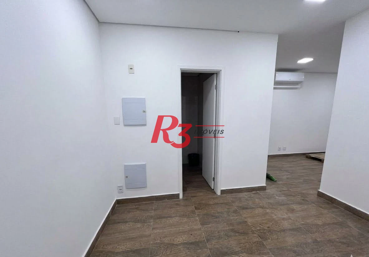 Sala para alugar, 43 m² por R$ 3.000,00/mês - Vila Matias - Santos/SP