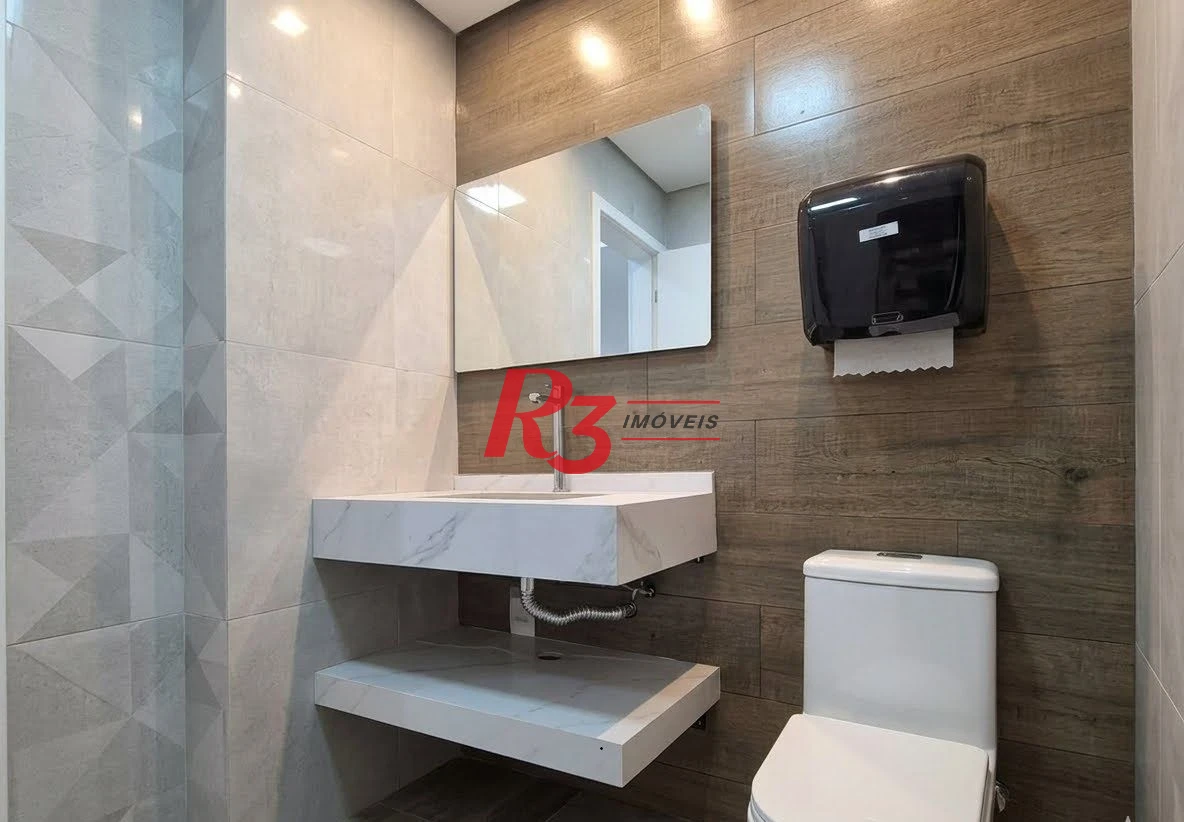 Sala para alugar, 43 m² por R$ 3.000,00/mês - Vila Matias - Santos/SP