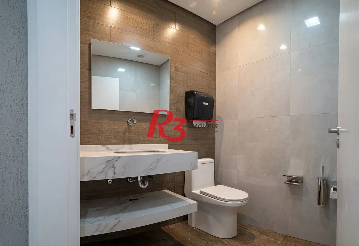 Sala para alugar, 43 m² por R$ 3.000,00/mês - Vila Matias - Santos/SP
