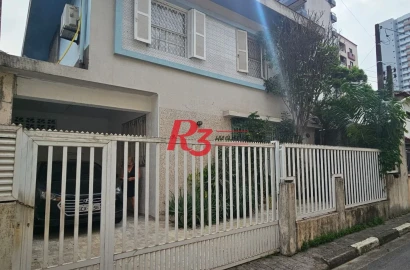 Sobrado com 3 dormitórios para alugar, 146 m² por R$ 10.500,00/mês - Encruzilhada - Santos/SP