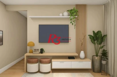 Casa com 3 dormitórios à venda, 145 m² por R$ 905.000,00 - Marapé - Santos/SP