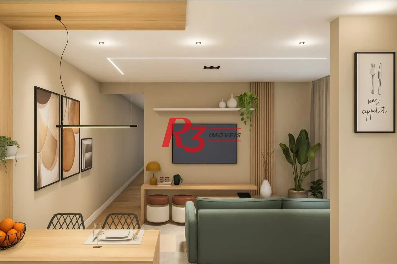 Casa com 3 dormitórios à venda, 145 m² por R$ 905.000,00 - Marapé - Santos/SP