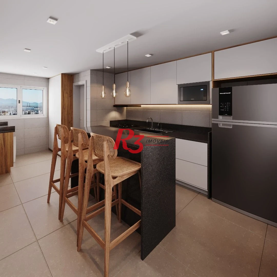 Apartamento com 2 dormitórios à venda, 97 m² por R$ 1.829.000,00 - Embaré - Santos/SP