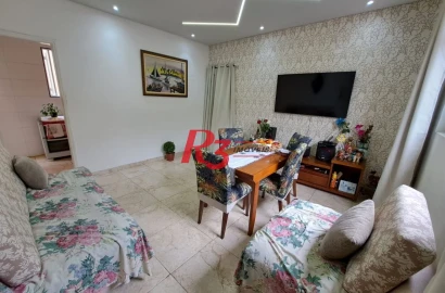Apartamento com 2 dormitórios à venda, 70 m² por R$ 390.000,00 - Embaré - Santos/SP