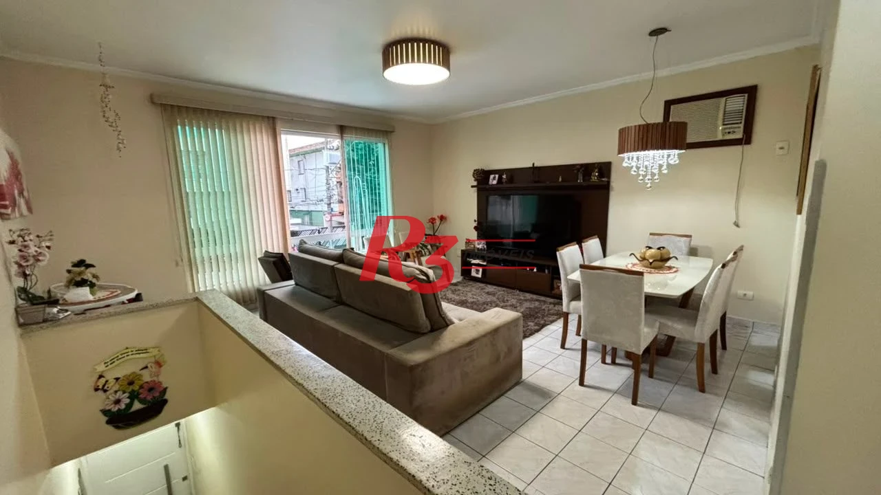 Casa com 2 dormitórios à venda, 97 m² por R$ 799.000,00 - Embaré - Santos/SP