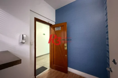 Sala, 108 m² - venda por R$ 400.000,00 ou aluguel por R$ 2.500,00/mês - Centro - Santos/SP