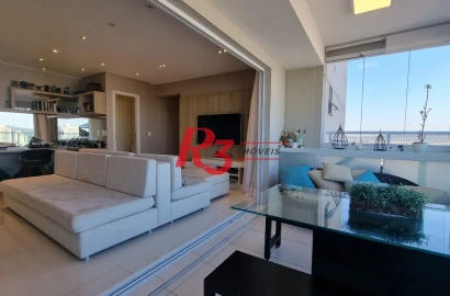 Apartamento com 2 dormitórios à venda, 88 m² por R$ 1.250.000,00 - Campo Grande - Santos/SP